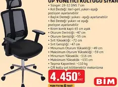 OFİS BAZAAR UP YÖNETİCİ KOLTUĞU SİYAH